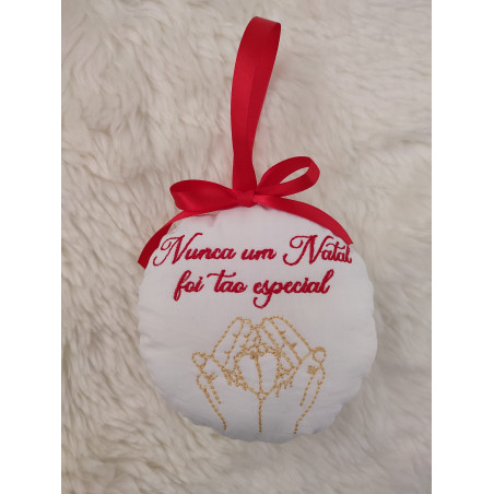 Bola de Natal em Tecido Natal Especial