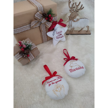 Bola de Natal em Tecido Natal Especial