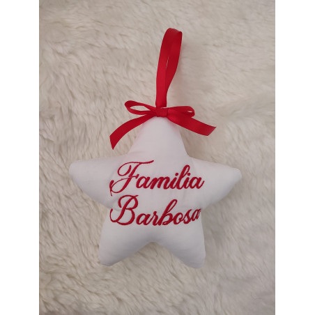 Estrela de Natal Grande em Tecido Personalizada