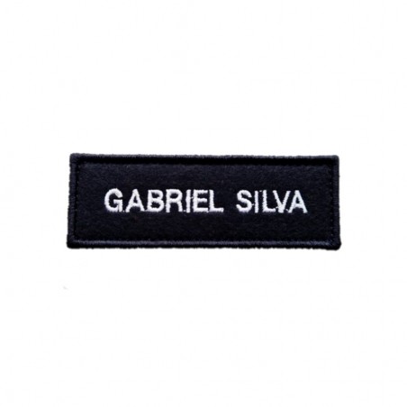 PLACA IDENTIFICAÇÃO BORDADA