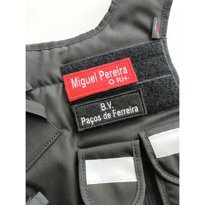 PLACA IDENTIFICAÇÃO BORDADA (EXTRAS)