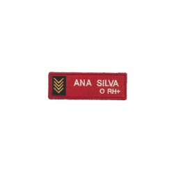 PLACA IDENTIFICAÇÃO BORDADA...