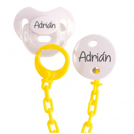 Pack Chupeta e Corrente Personalizados