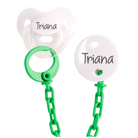Pack Chupeta e Corrente Personalizados